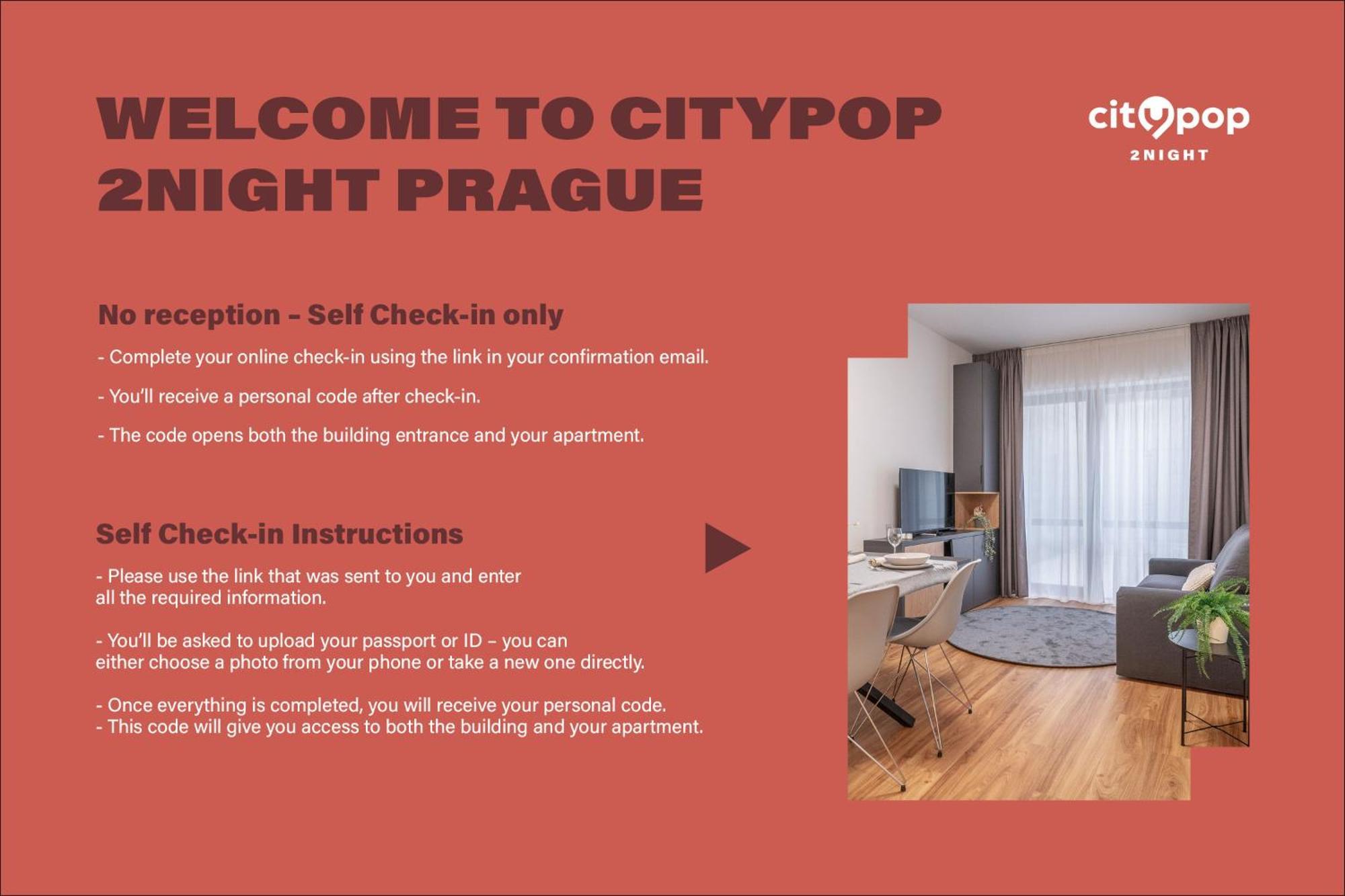 Pop 2night - Self Check-in Lejlighedshotel Prag